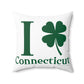 I Clover Connecticut Spun Polyester Square Pillow