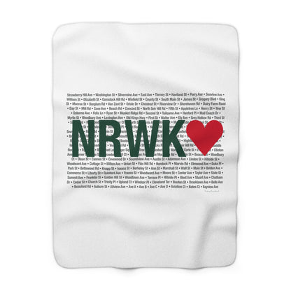Norwalk Love Sherpa Fleece Blanket