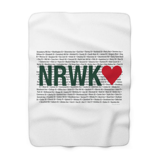 Norwalk Love Sherpa Fleece Blanket