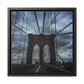In the middle of the bridge Gallery Canvas Wraps, Square Frame