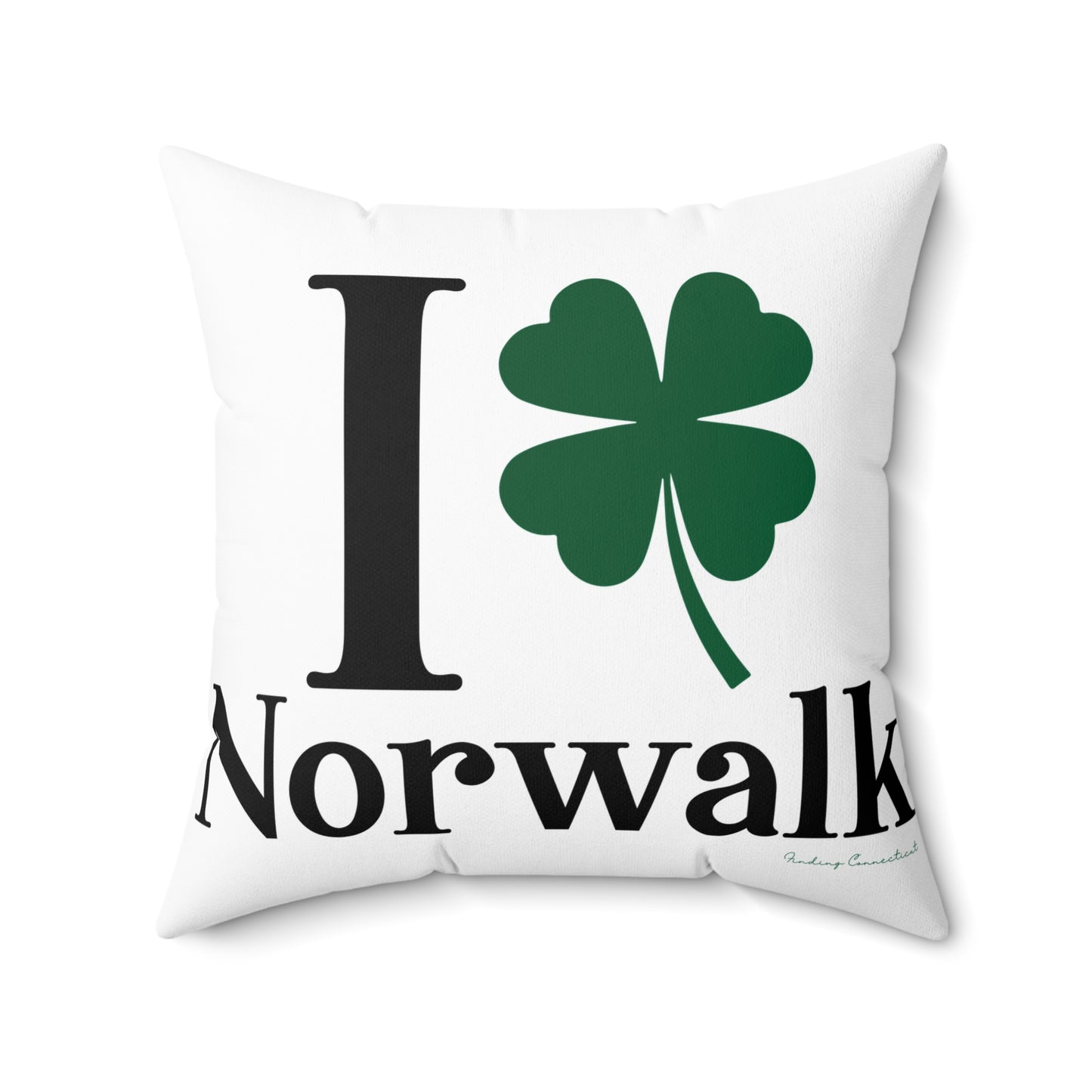 I Clover Norwalk Spun Polyester Square Pillow