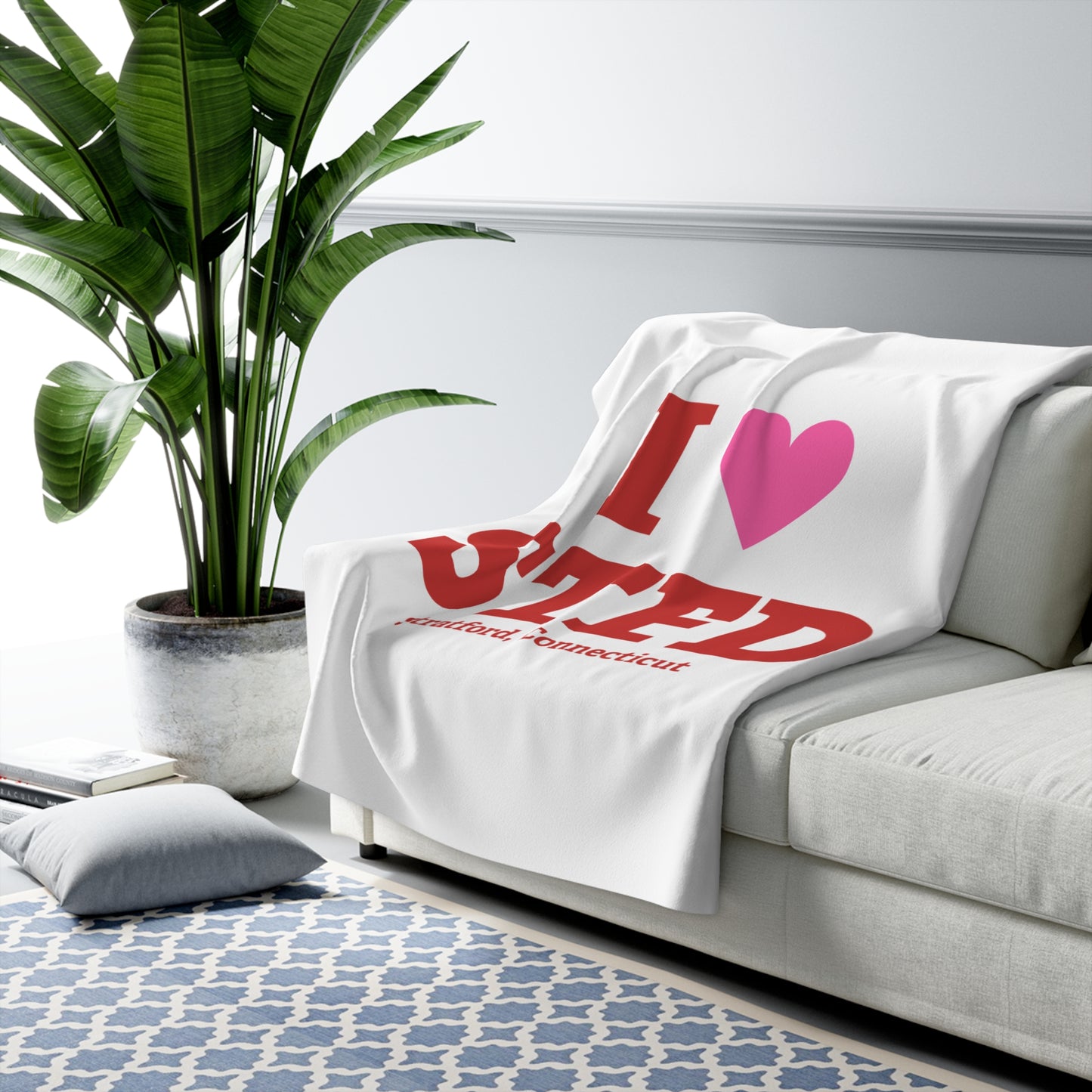 I Heart STFD Sherpa Fleece Blanket
