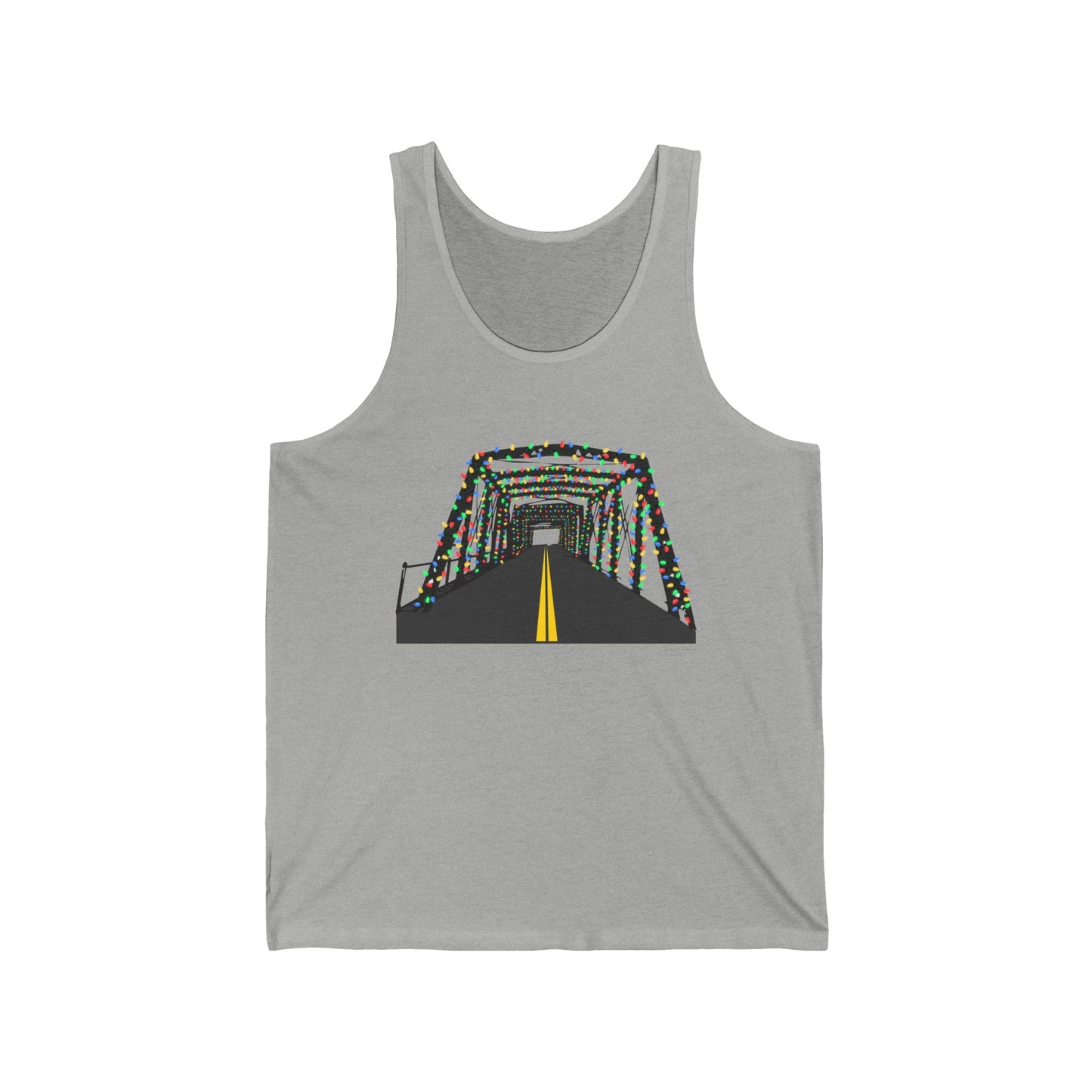 Saugatuck Bridge Lights Unisex Jersey Tank Top