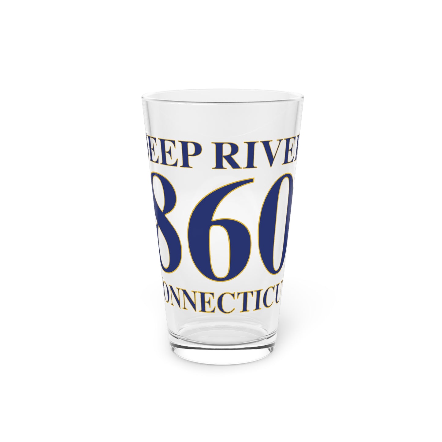 Deep River 860 Connecticut Pint Glass, 16oz