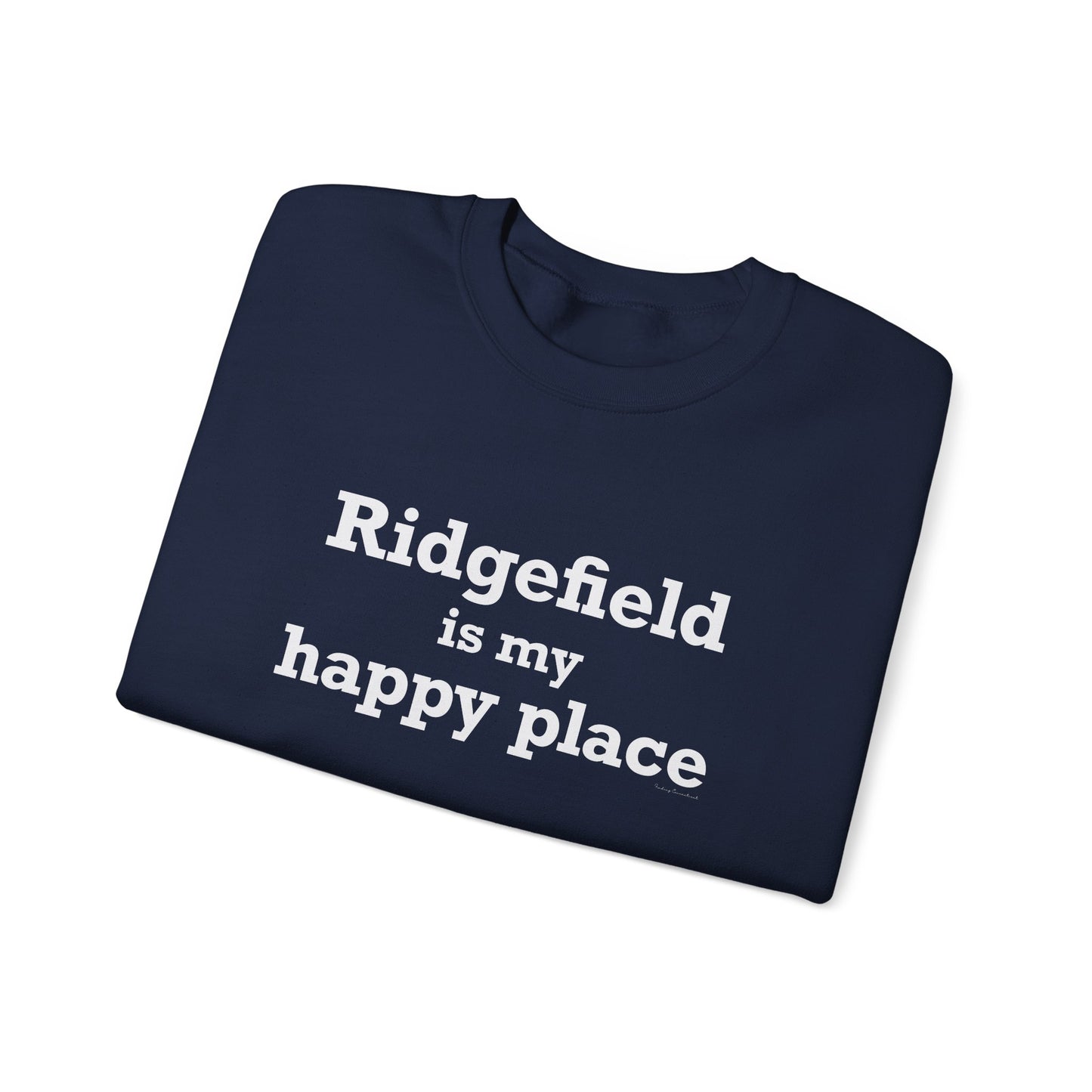 Ridgefield Is My Happy Place Unisex Heavy Blend™ Crewneck Sweatshirt