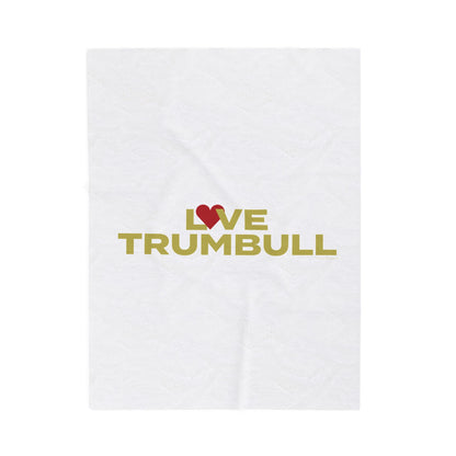 Love Trumbull Velveteen Plush Blanket