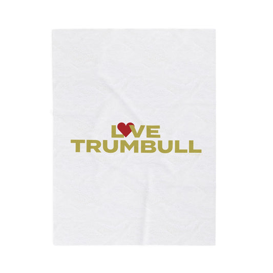 Love Trumbull Velveteen Plush Blanket