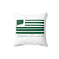 Middletown Connecticut St. Patrick’s Day Flag Spun Polyester Square Pillow