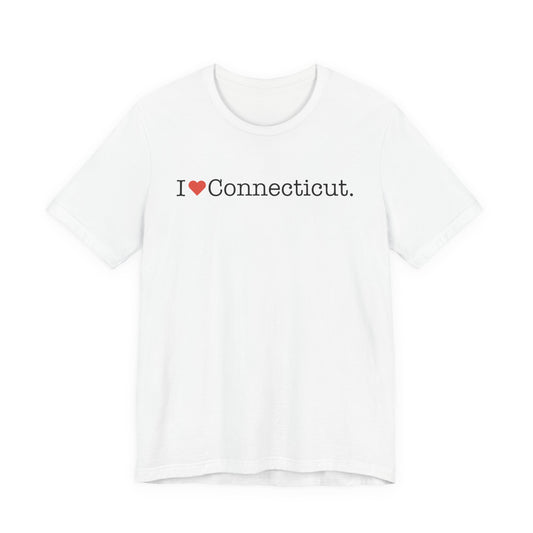 I heart Connecticut Unisex Jersey Short Sleeve T-Shirt