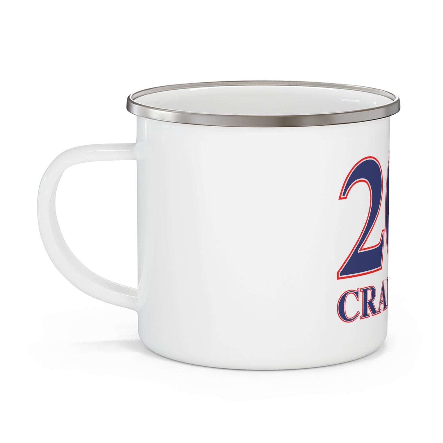 203 Cranbury Red, White & Blue Enamel Camping Mug