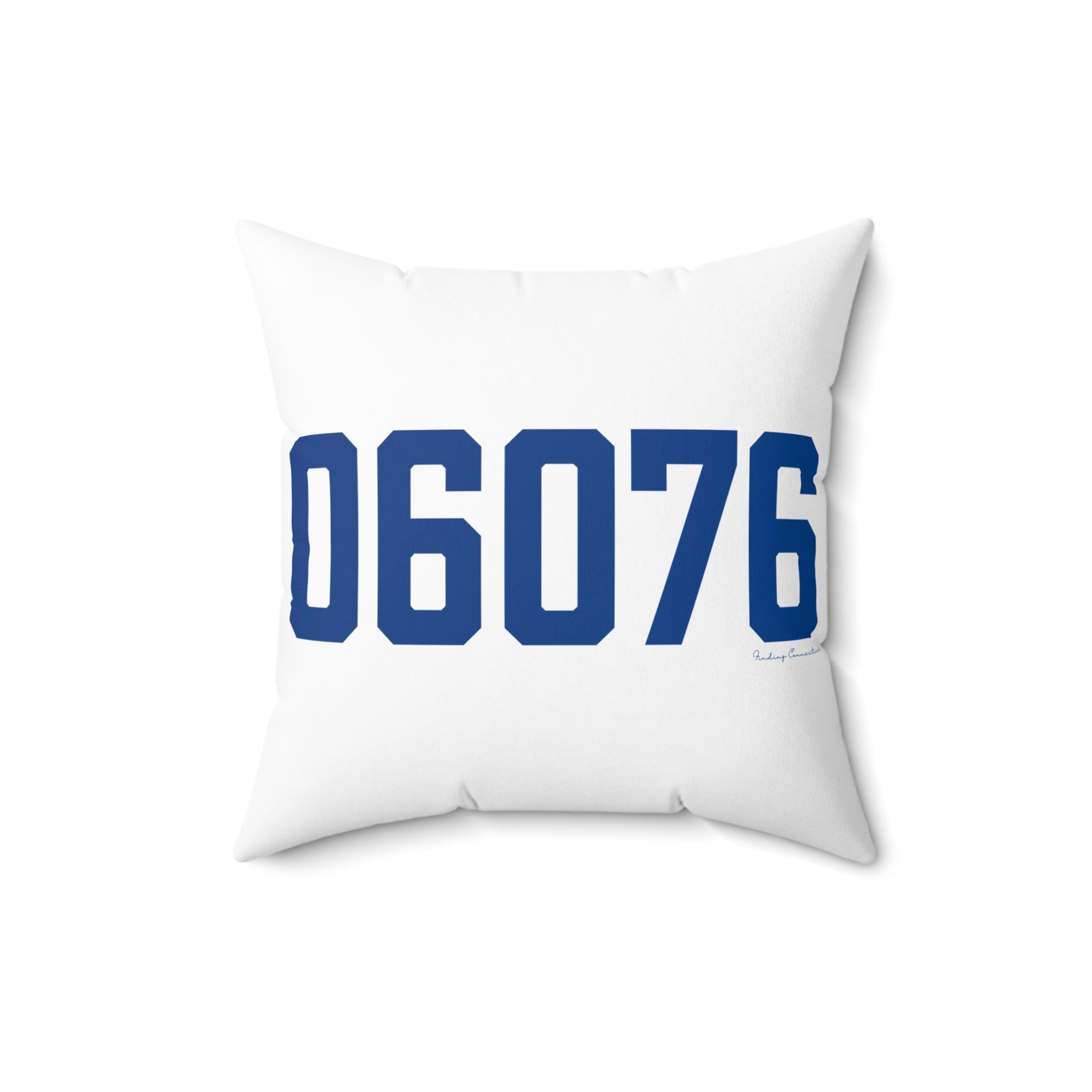 06076 Stafford Connecticut Zip Code Spun Polyester Square Pillow