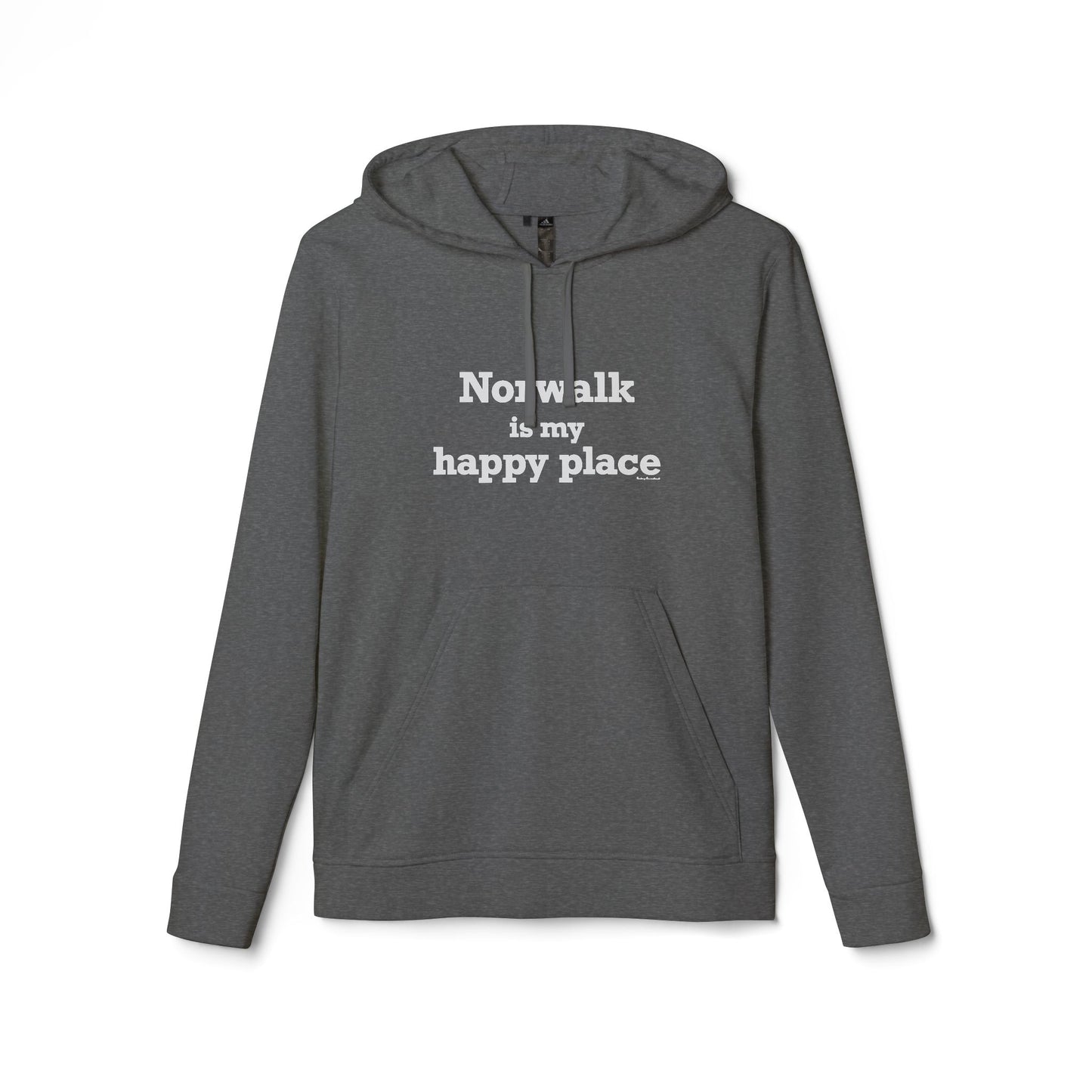 Norwalk is my Happy Place adidas Unisex Fleece Hoodie Sweatshirt