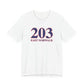 203 East Norwalk Red, White & Blue Unisex Jersey Short Sleeve T-Shirt