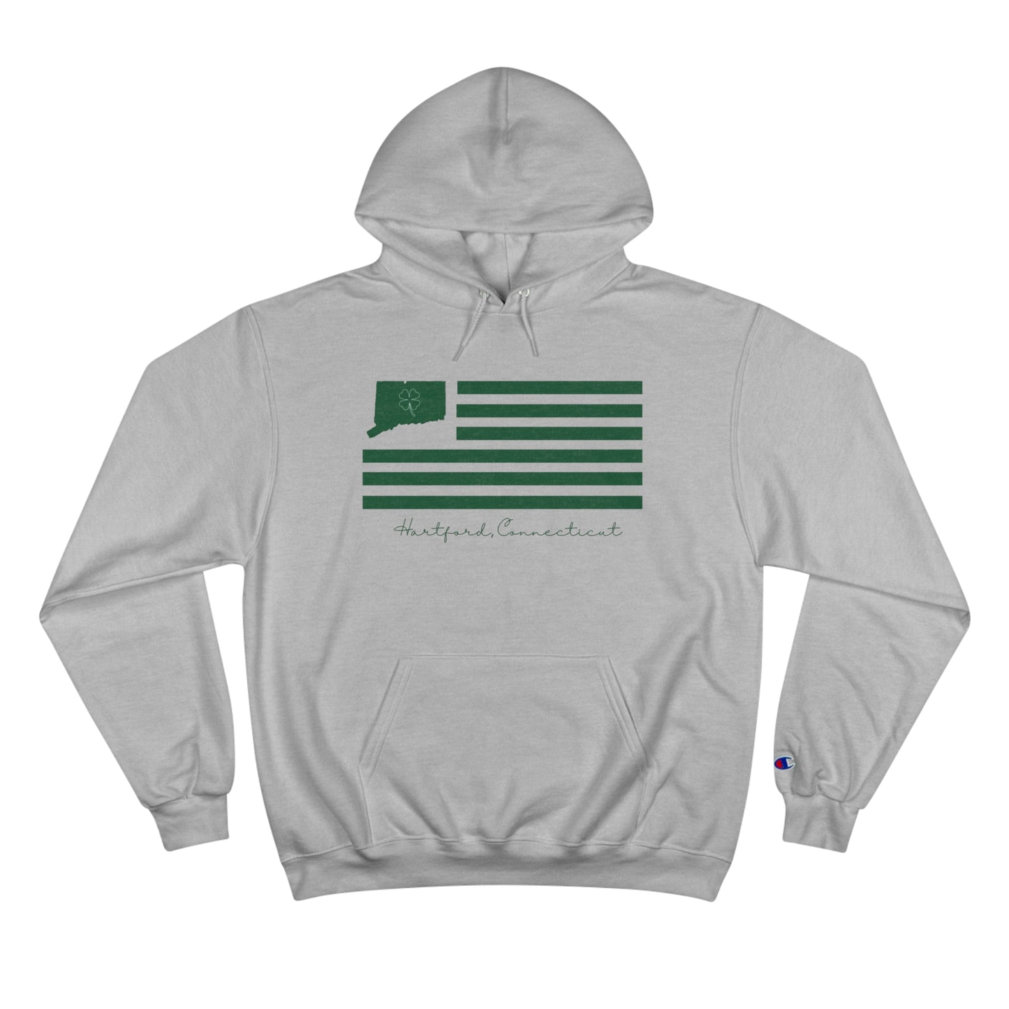 Hartford Connecticut St. Patrick’s Day Flag  Champion Hoodie