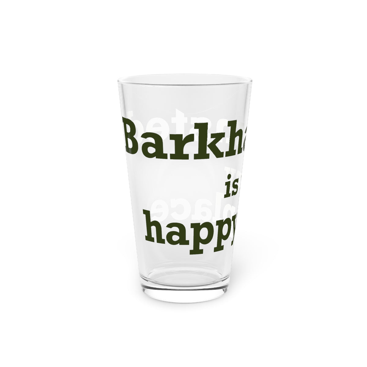 Barkhamsted is my Happy Place Pint Glass, 16oz