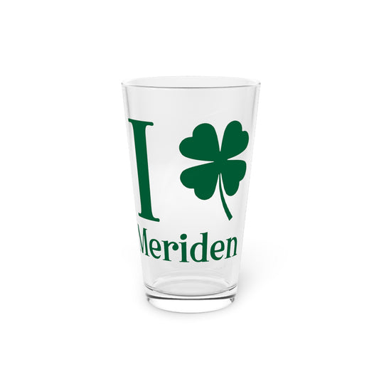 I Clover Meriden Pint Glass, 16oz