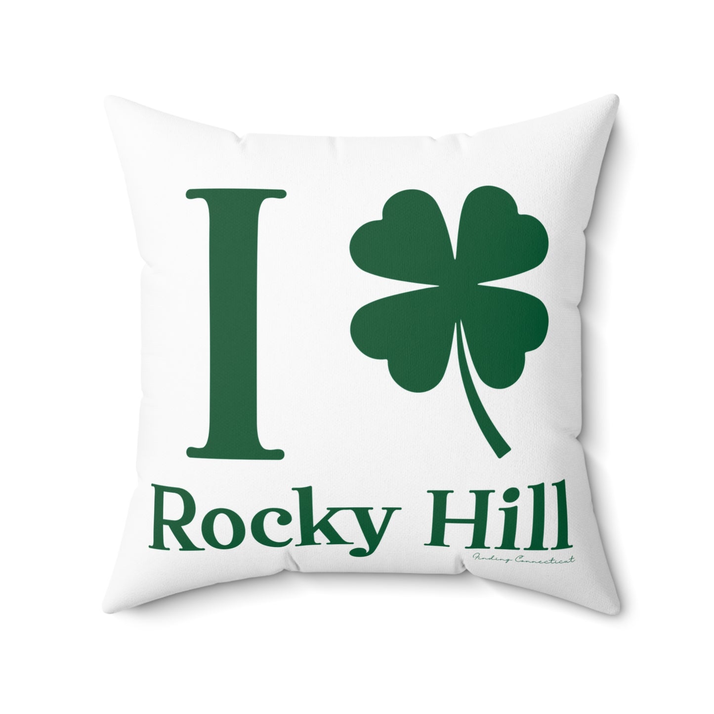 I Clover Rocky Hill Spun Polyester Square Pillow