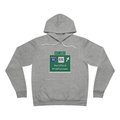Vintage WCP Exit 68-NE Sign Unisex Sponge Fleece Pullover Hoodie
