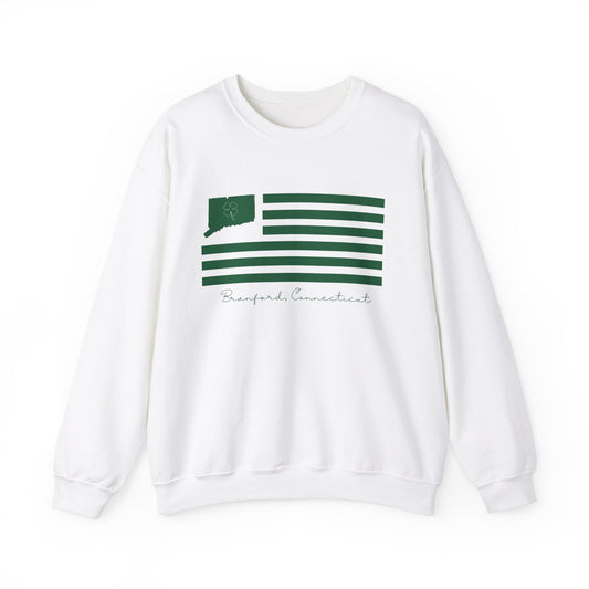 Branford Connecticut St Patrick’s Day Flag Unisex Heavy Blend™ Crewneck Sweatshirt