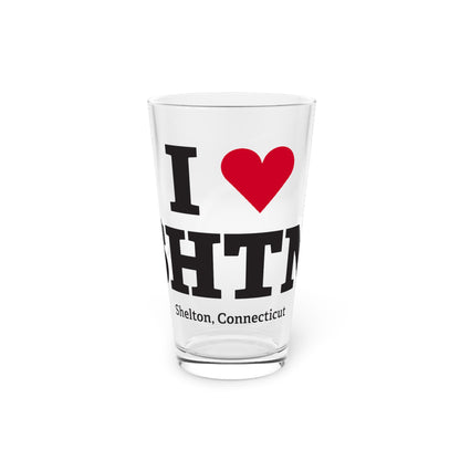 I Heart SHTN Pint Glass, 16oz