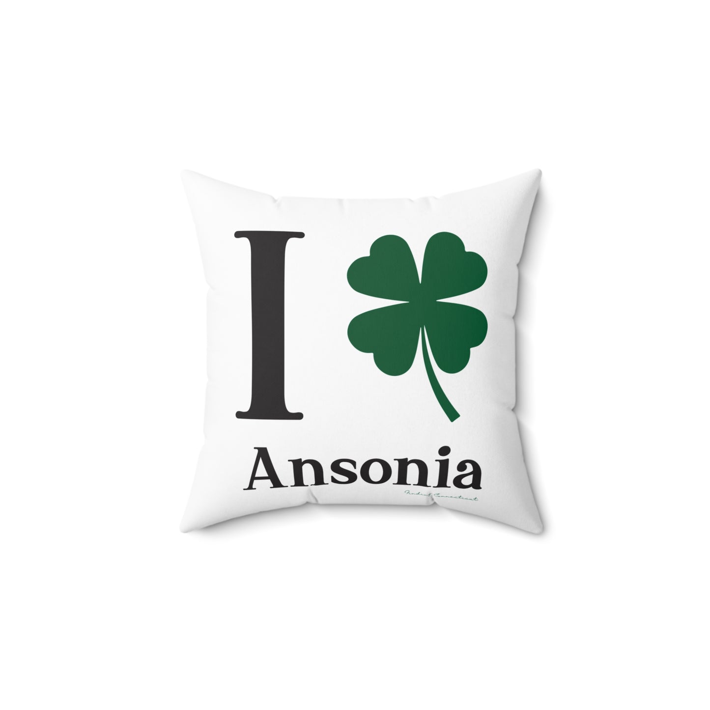 I Clover Ansonia Spun Polyester Square Pillow