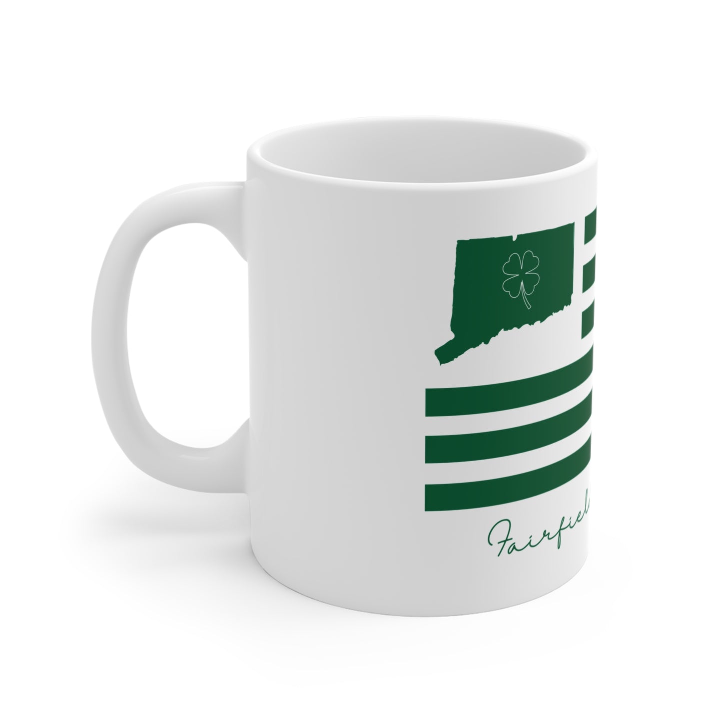 Fairfield Connecticut St Patrick’s Day Flag Mug 11oz