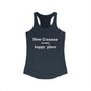 New Canaan Is My Happy Place Women's Ideal Racerback Tank Top