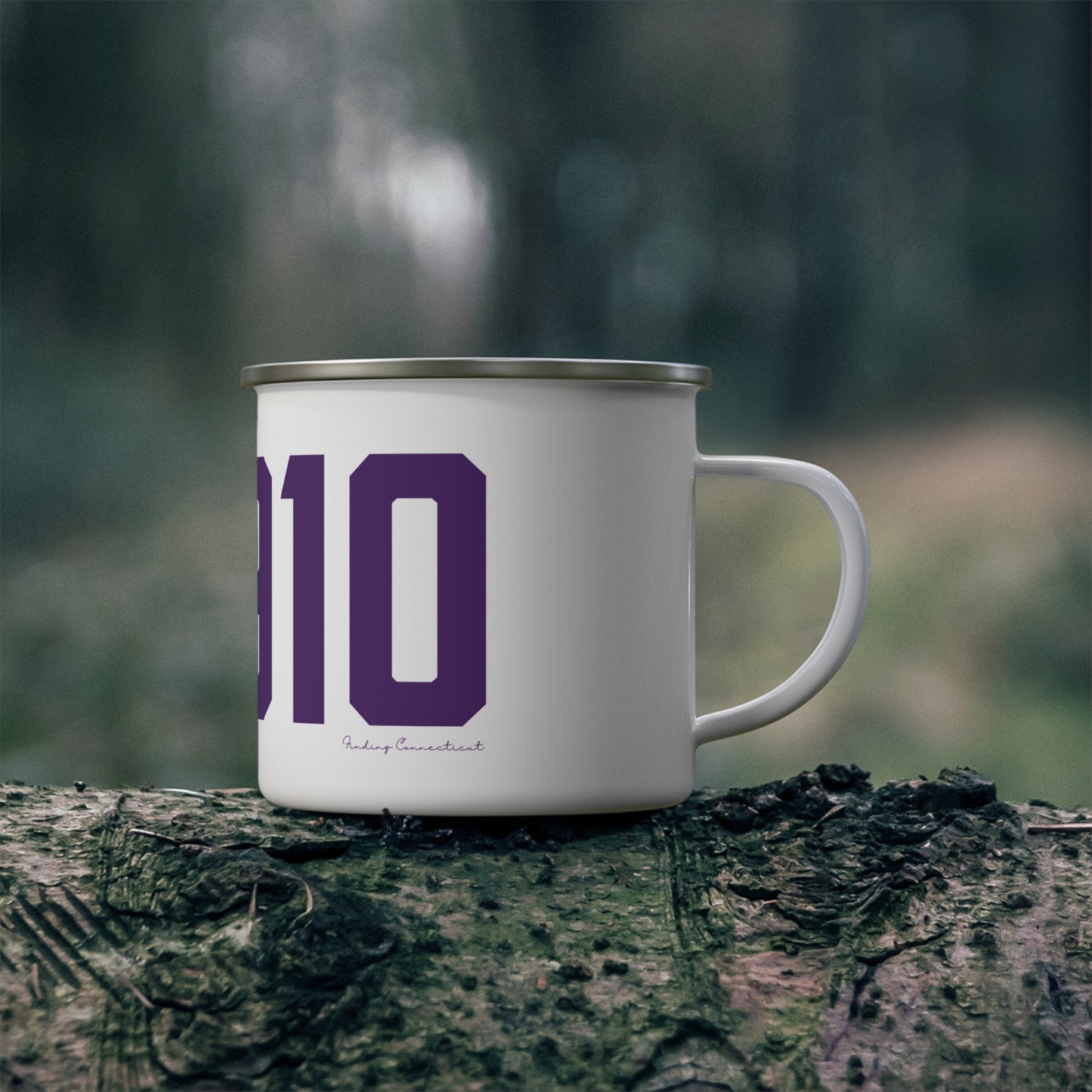 06910 Stamford Connecticut Zip Code Enamel Camping Mug