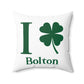 I Clover Bolton Spun Polyester Square Pillow