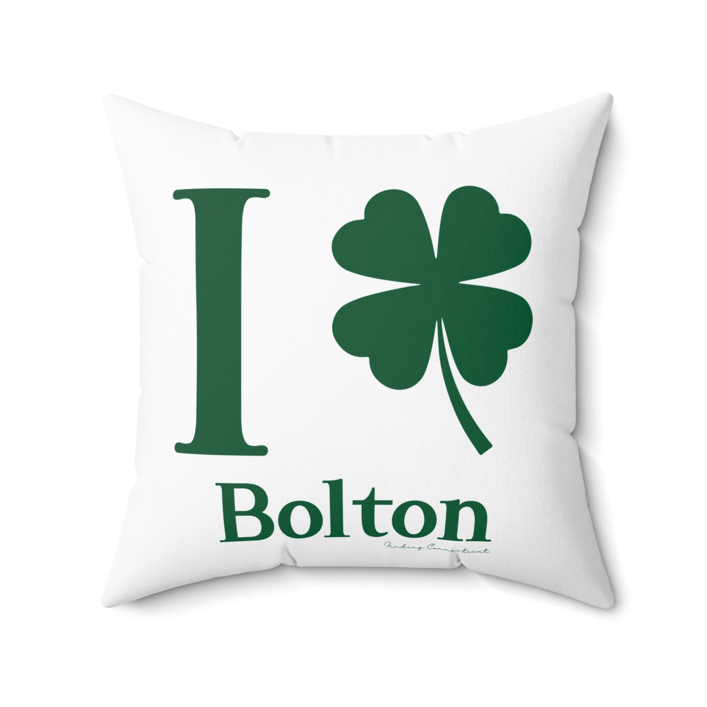 I Clover Bolton Spun Polyester Square Pillow