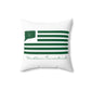 Windham Connecticut St. Patrick’s Day Flag Spun Polyester Square Pillow