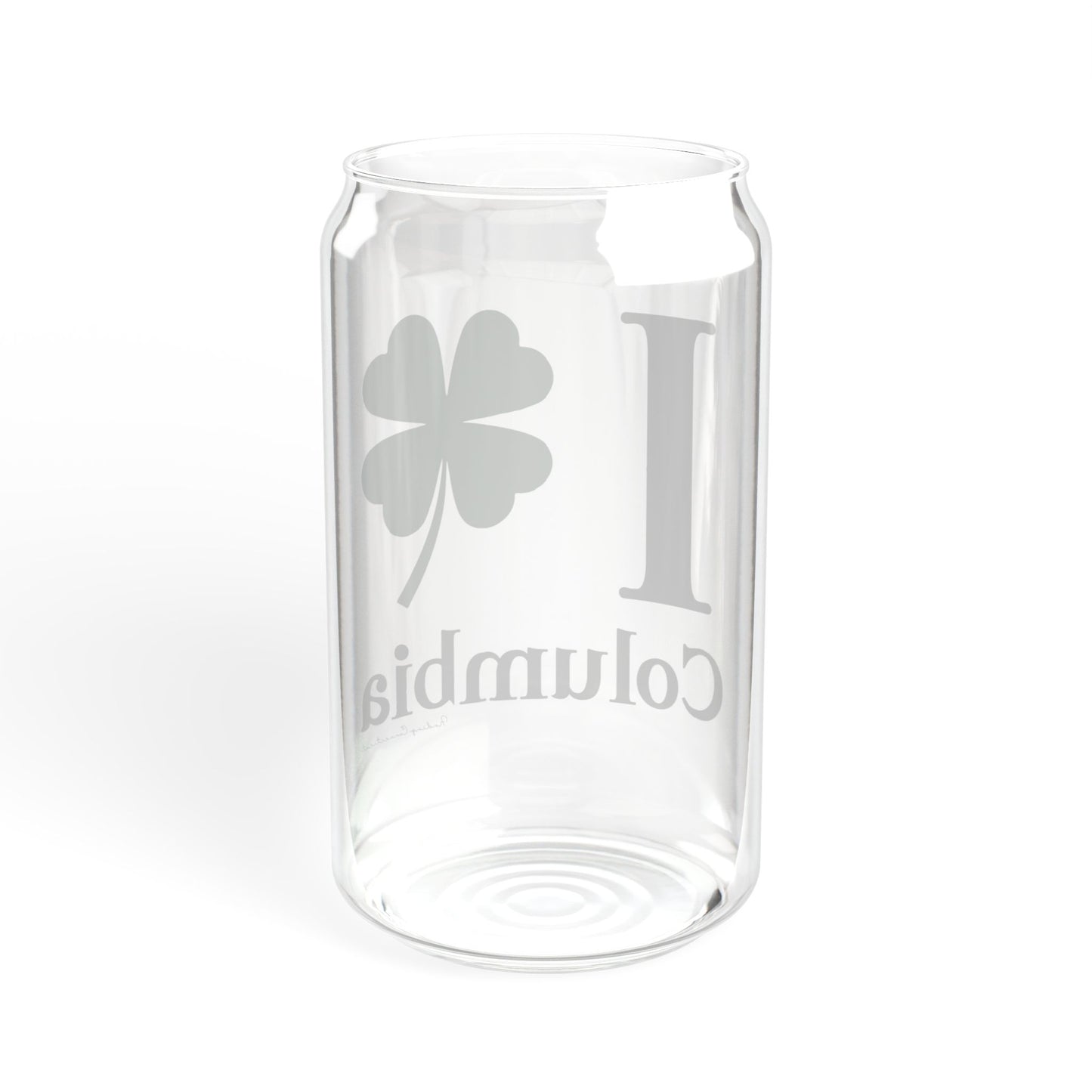 I Clover Columbia Sipper Glass, 16oz