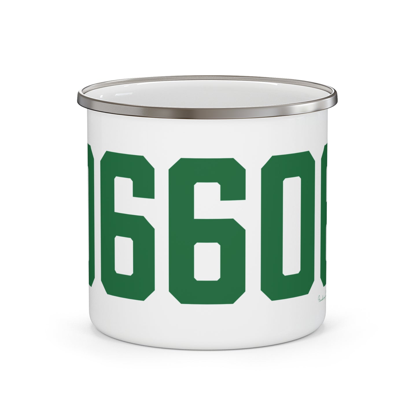 06606 Bridgeport Connecticut Zip Code Enamel Camping Mug