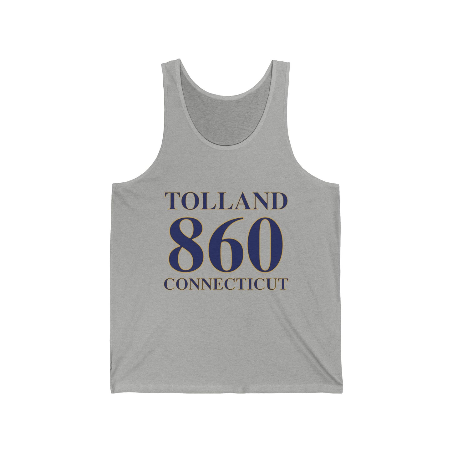 Tolland 860 Connecticut Unisex Jersey Tank Top