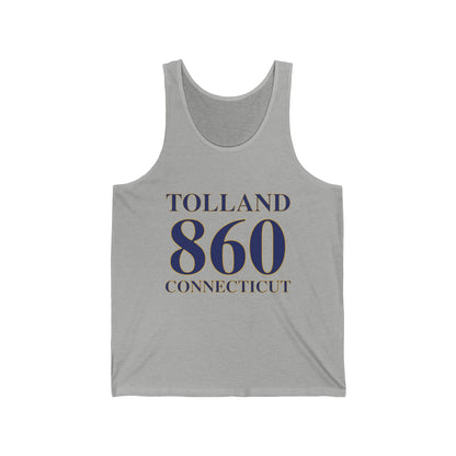 Tolland 860 Connecticut Unisex Jersey Tank Top
