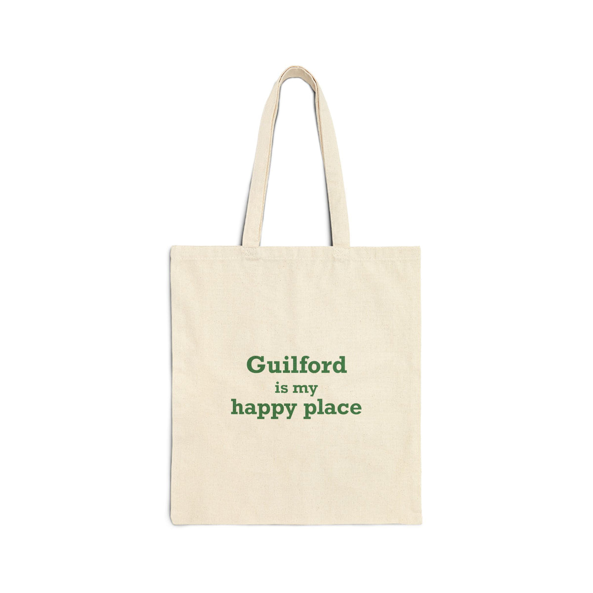 Guilford is My Happy Place Canvas Tote Bag