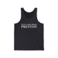 Just a kid from Preston Unisex Jersey Tank Top