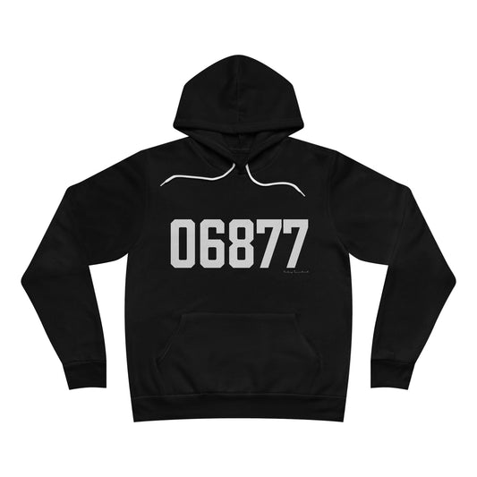 06877 Ridgefield CT Zip Code Unisex Sponge Fleece Pullover Hoodie Sweatshirt