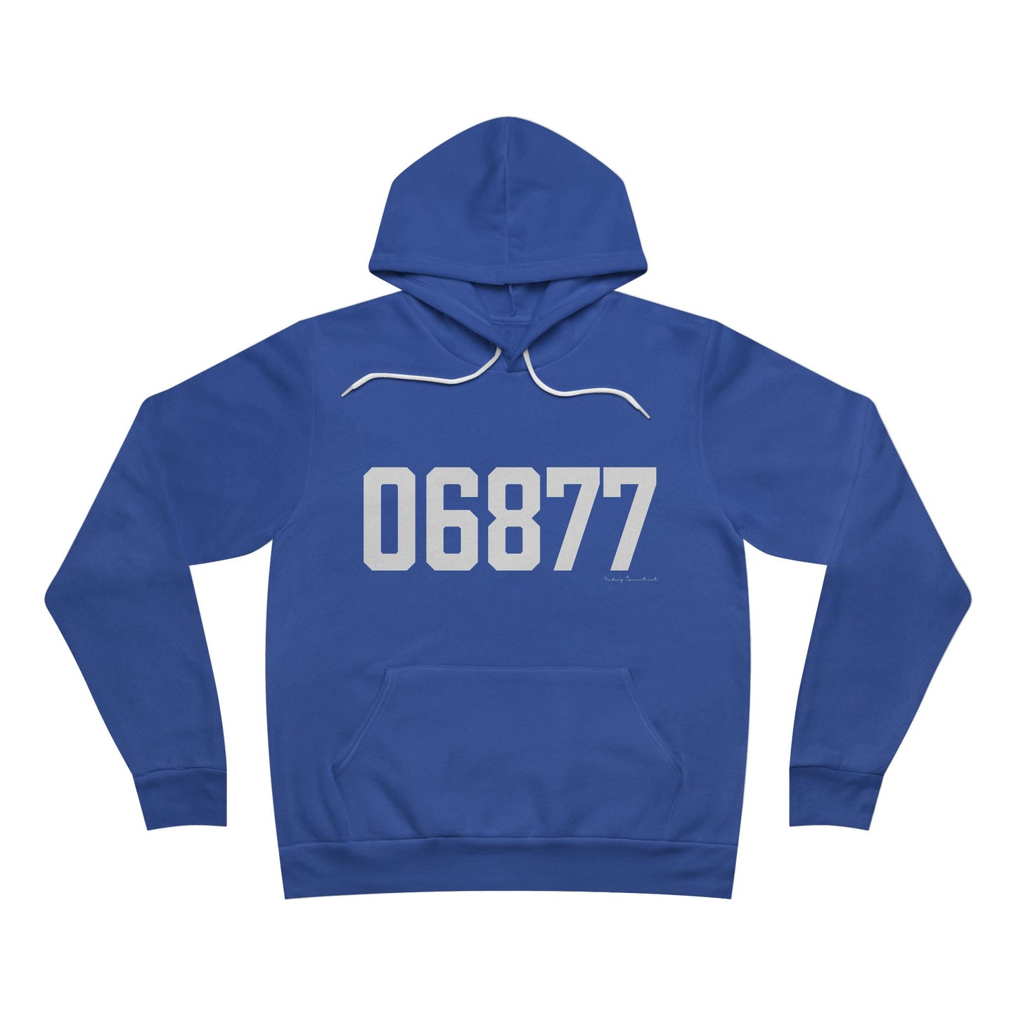 06877 Ridgefield CT Zip Code Unisex Sponge Fleece Pullover Hoodie Sweatshirt