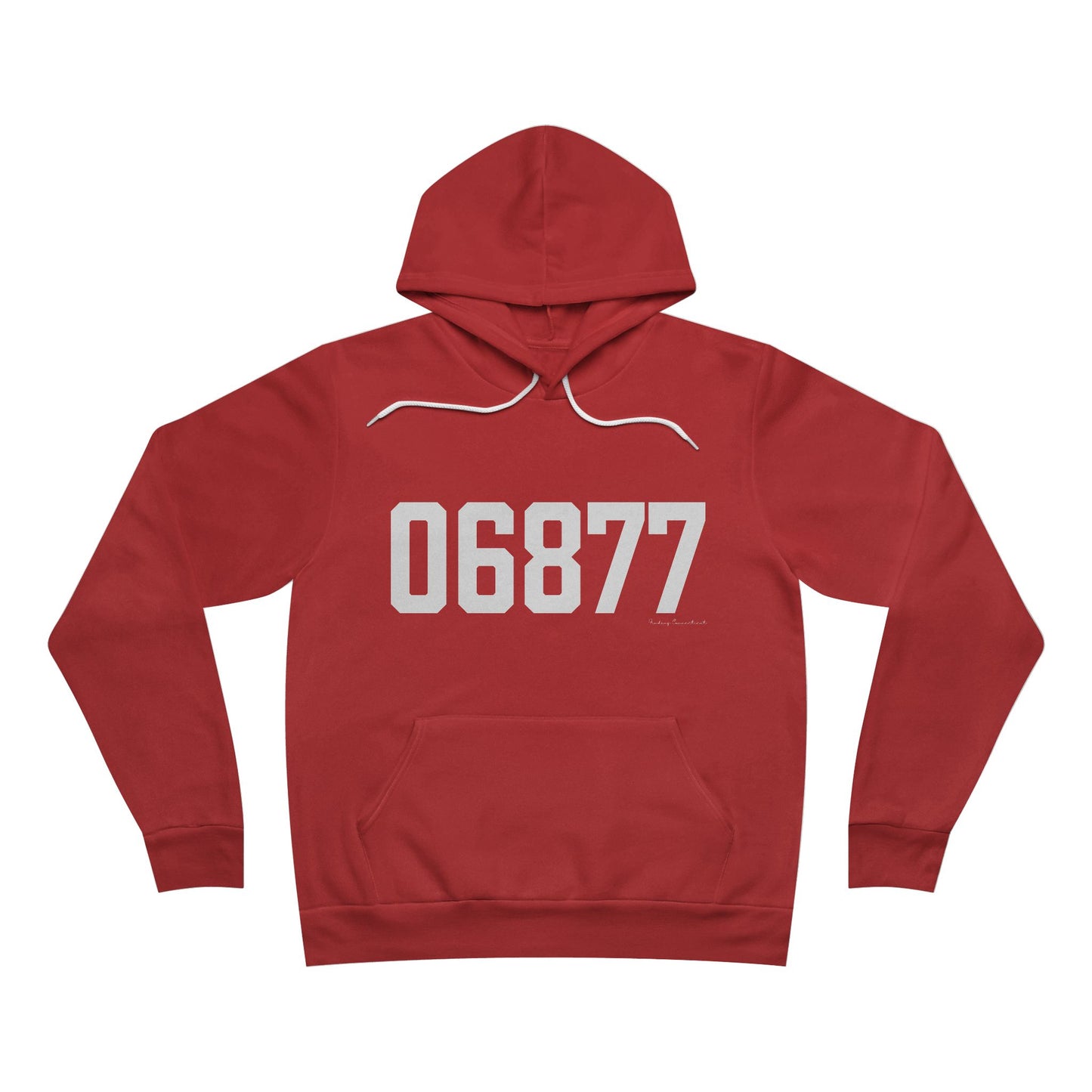 06877 Ridgefield CT Zip Code Unisex Sponge Fleece Pullover Hoodie Sweatshirt