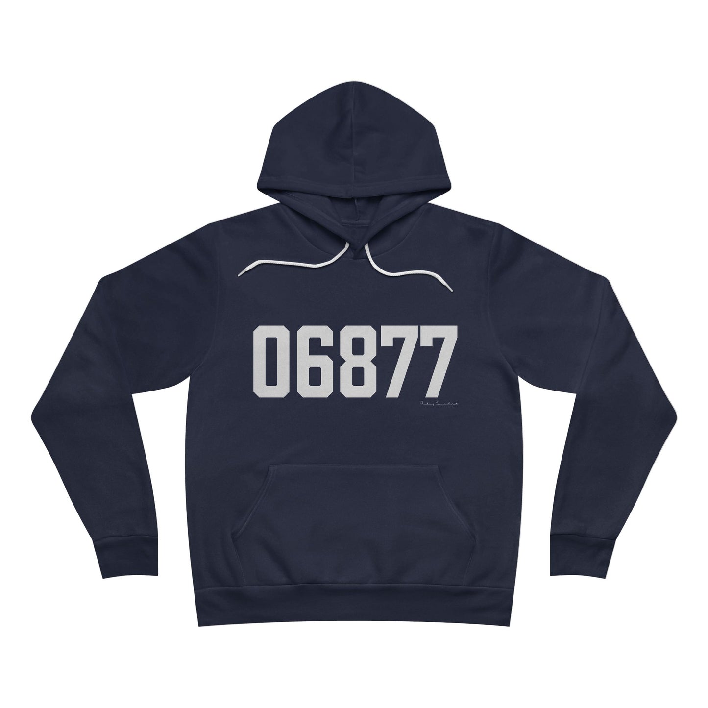 06877 Ridgefield CT Zip Code Unisex Sponge Fleece Pullover Hoodie Sweatshirt