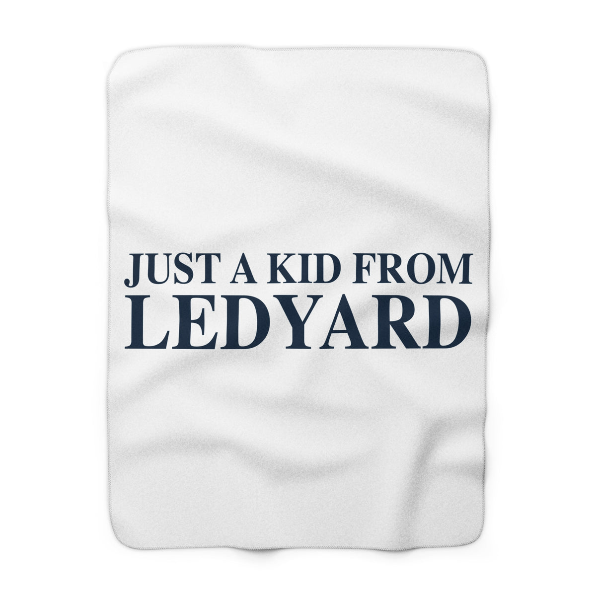 Just a kid from Ledyard Sherpa Fleece Blanket