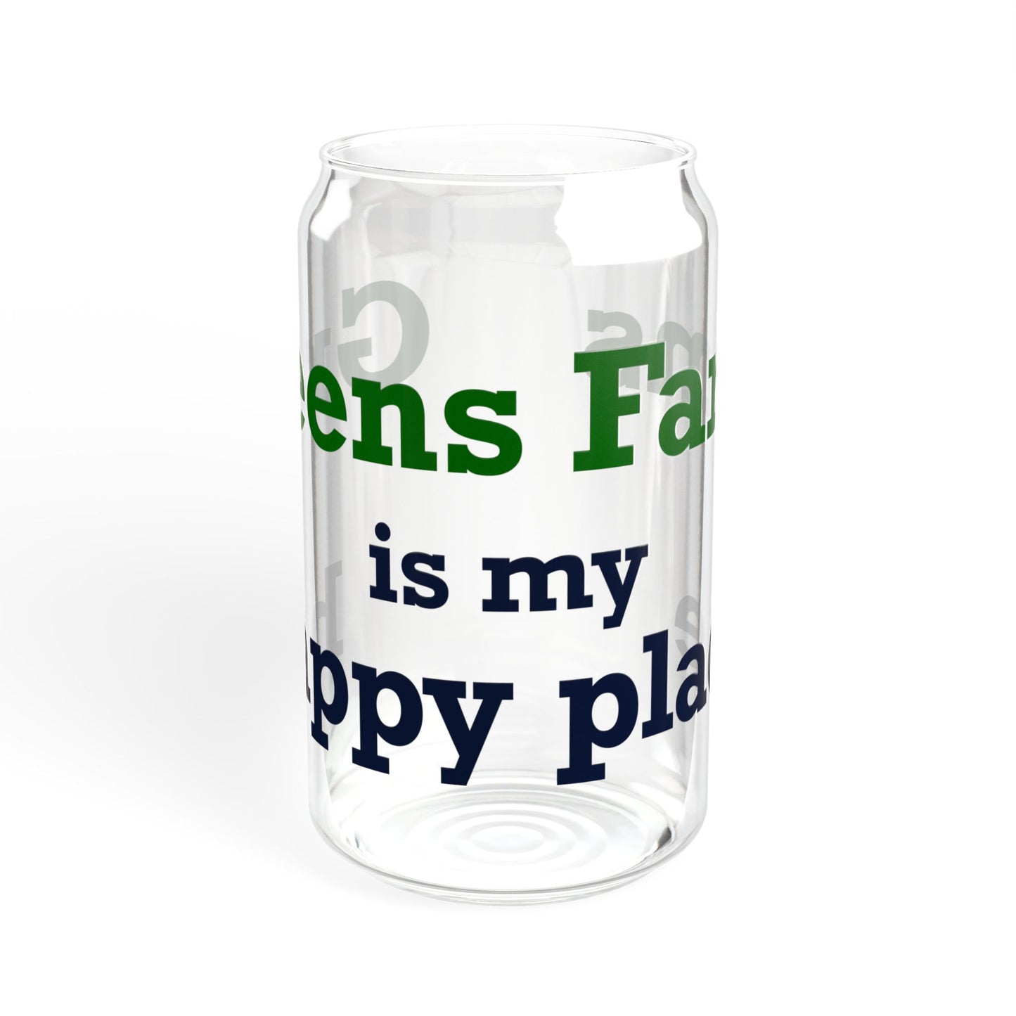 Greens Farms is my Happy Place Sipper Glass, 16oz
