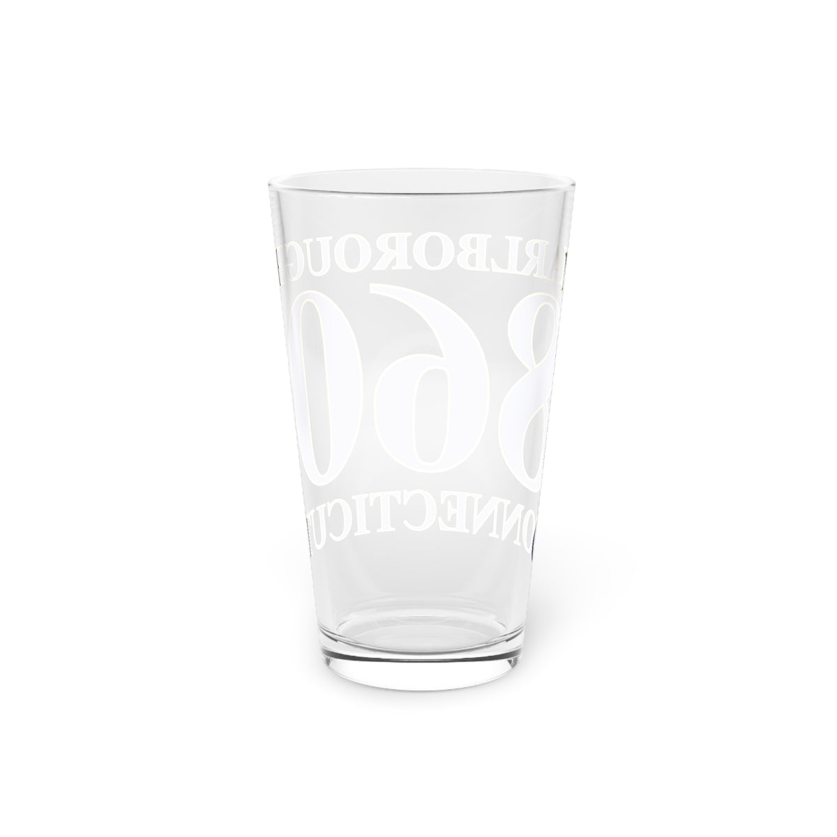 Copy of New Britain 860 Connecticut Pint Glass, 16oz
