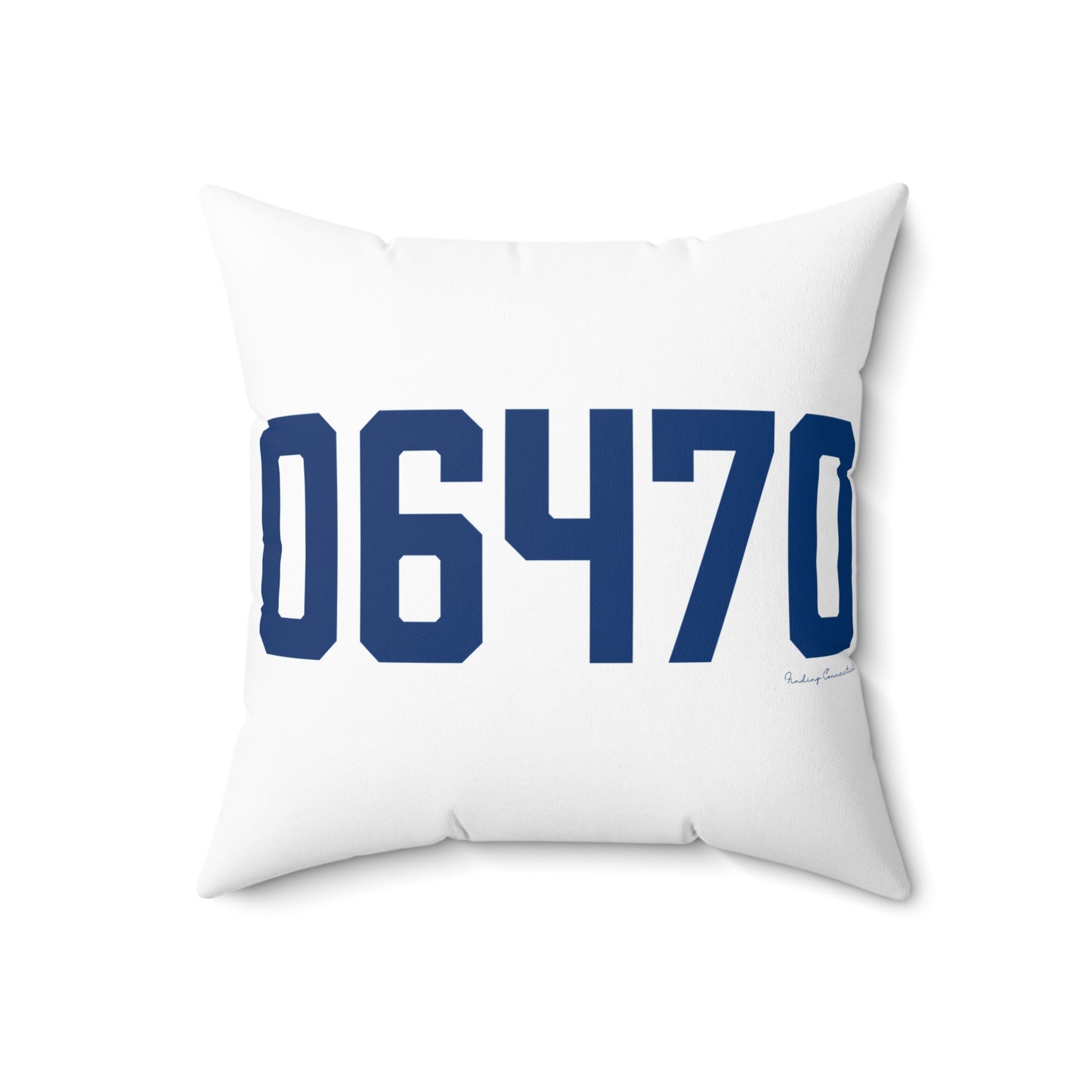 06470 Newtown Connecticut Zip Code Spun Polyester Square Pillow