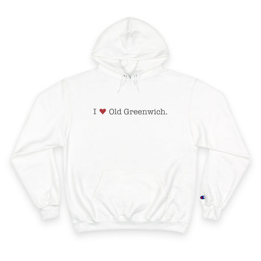 I Heart Old Greenwich. Champion Hoodie