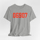 06907 Stamford Connecticut Zip Code Unisex Jersey Short Sleeve T-Shirt