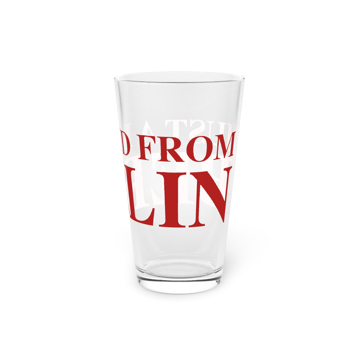 Just a kid from Berlin Pint Glass, 16oz