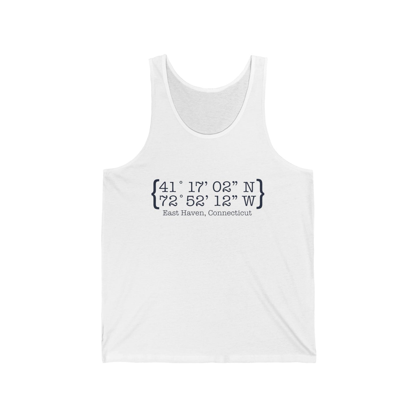 East Haven Coordinates Unisex Jersey Tank