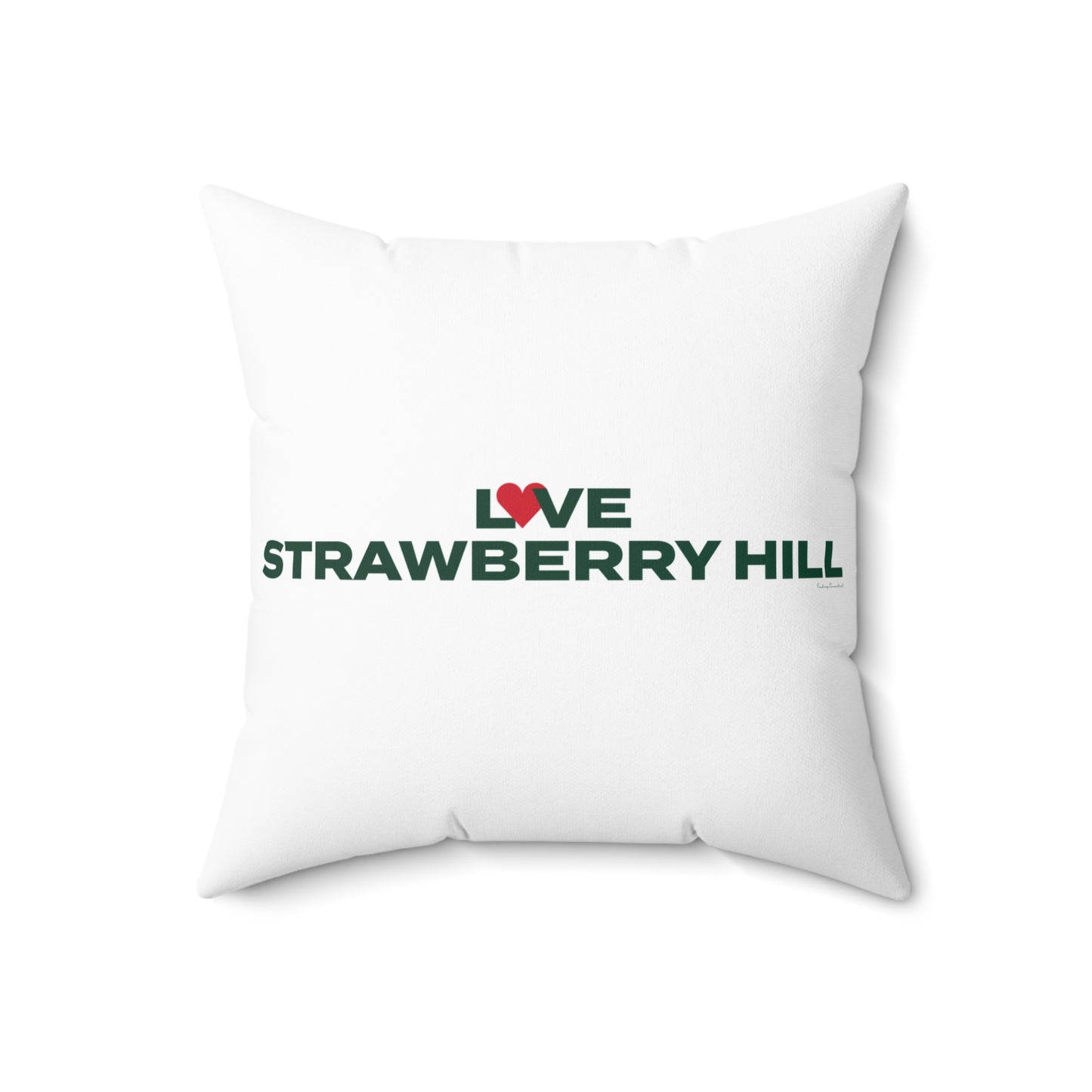 Love Strawberry Hill Spun Polyester Square Pillow